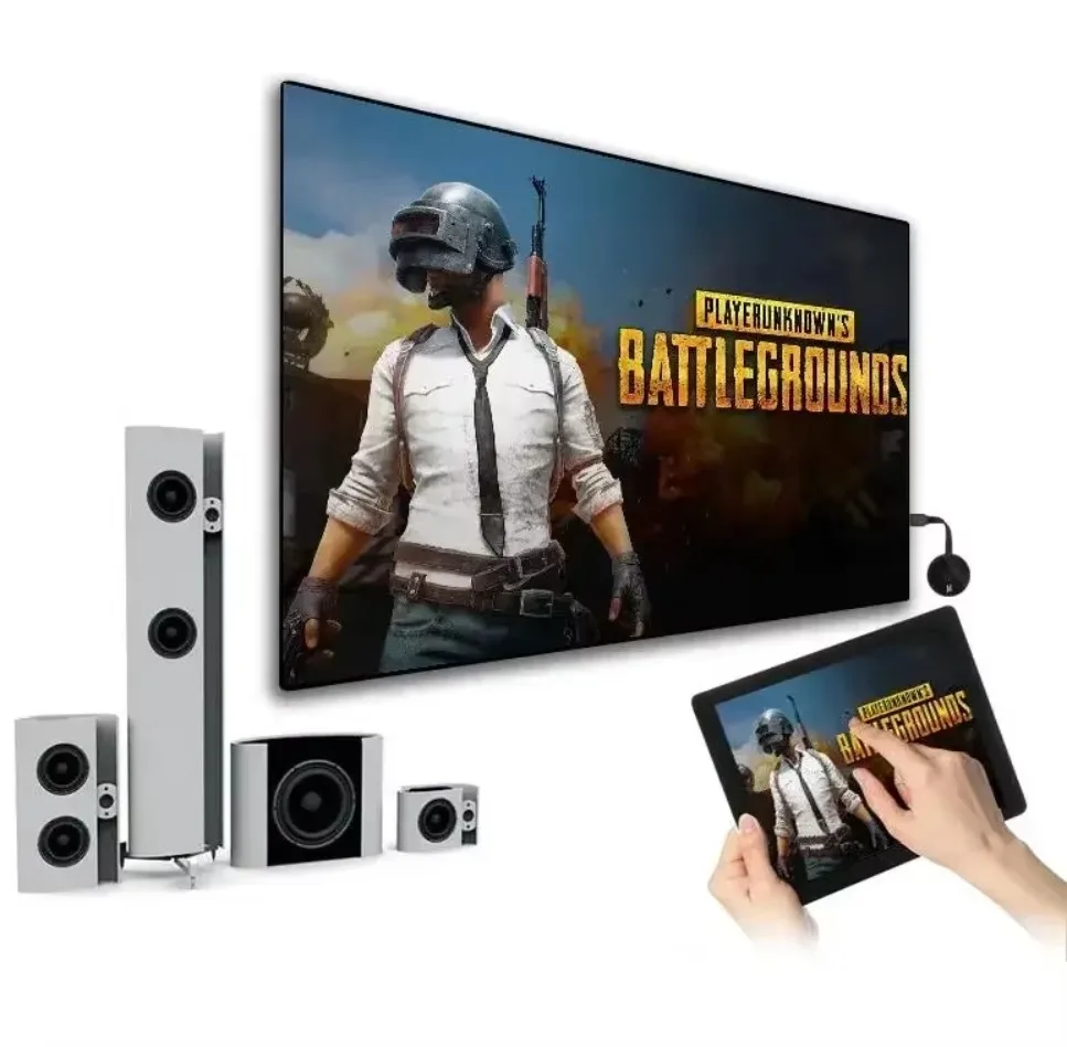 Chromecast Google Wireless WiFi mirascreen HDMI-compatible HD Display Dongle Media Streaming Video tv Smart Home