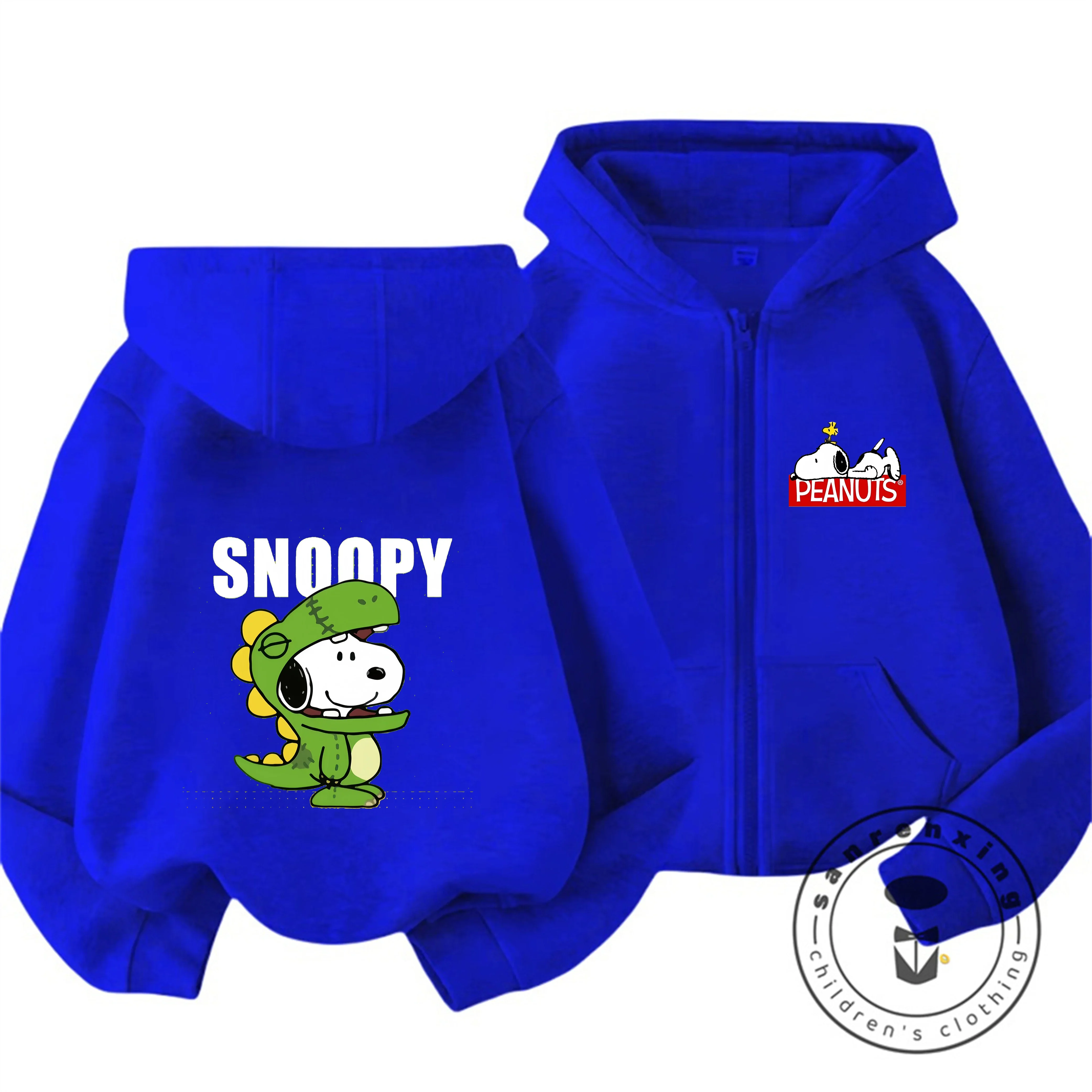New Arrival Kawaii Zipper Hooded Sweatshirt Cute Cartoon Trendy Kids Hoodie Snoopy Boys Girls 3 14