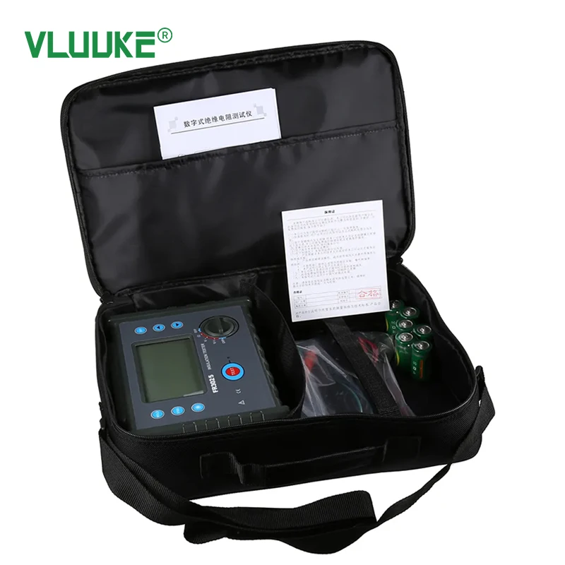 VLUUKE FR3025 High Voltage 220V Digital Insulation Resistance Tester Meter 1-Year Warranty Digital Tester