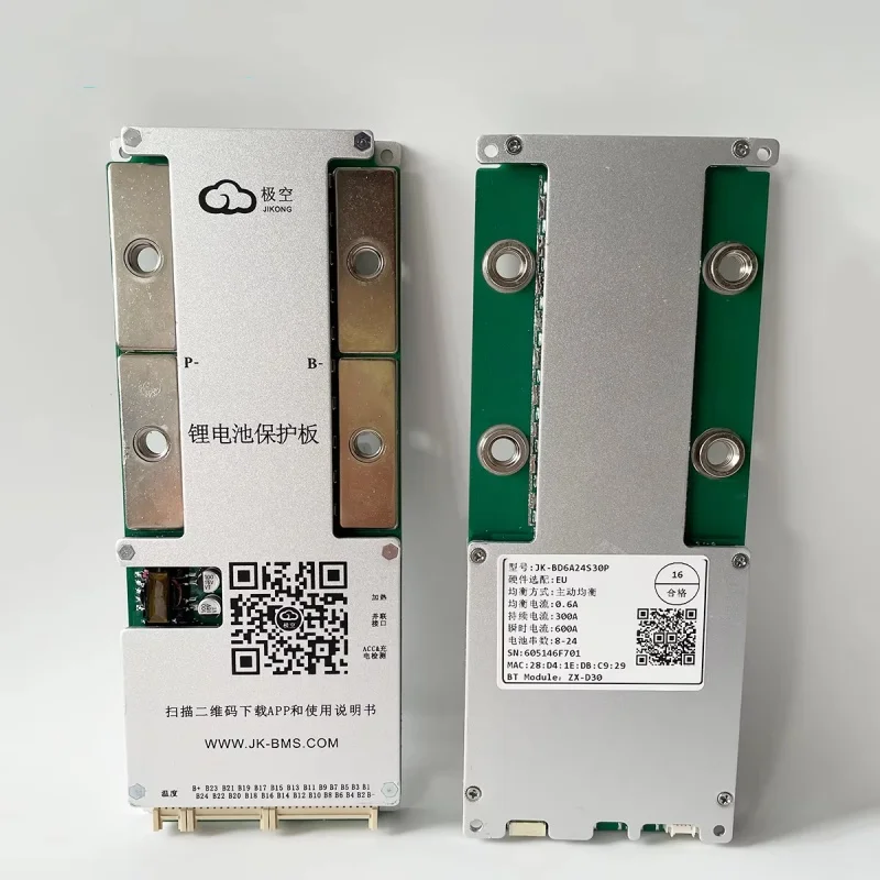 JIKONG Smart BMS JK-BD6A24S30P 0.6A 300A 8s 24v 16s 48v Smart Active Balance JK BMS With Precharge GPS Lifepo4 Li-Ion Lto
