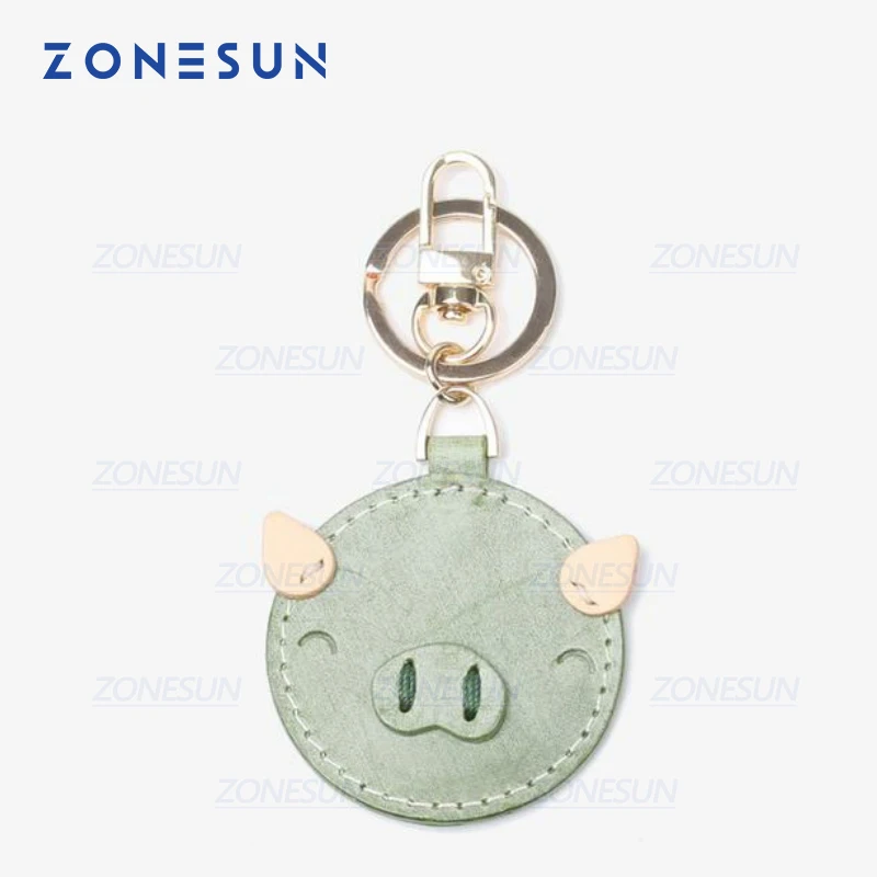 

ZONESUN Custom Pig Leather Key Chain Die Cuts For Handmade Key Ring DIY Hang Decoration Cutting Clicker Die Steel Rule Die