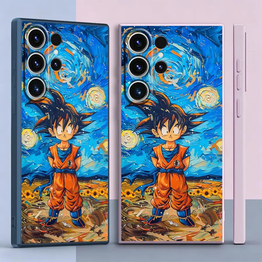 Case for Samsung Galaxy S26 Note 20 10 Ultra S23 S24 Ultra S22 S21 Plus S20 FE S25 Edge Phone Cover Van Gogh Kid Goku