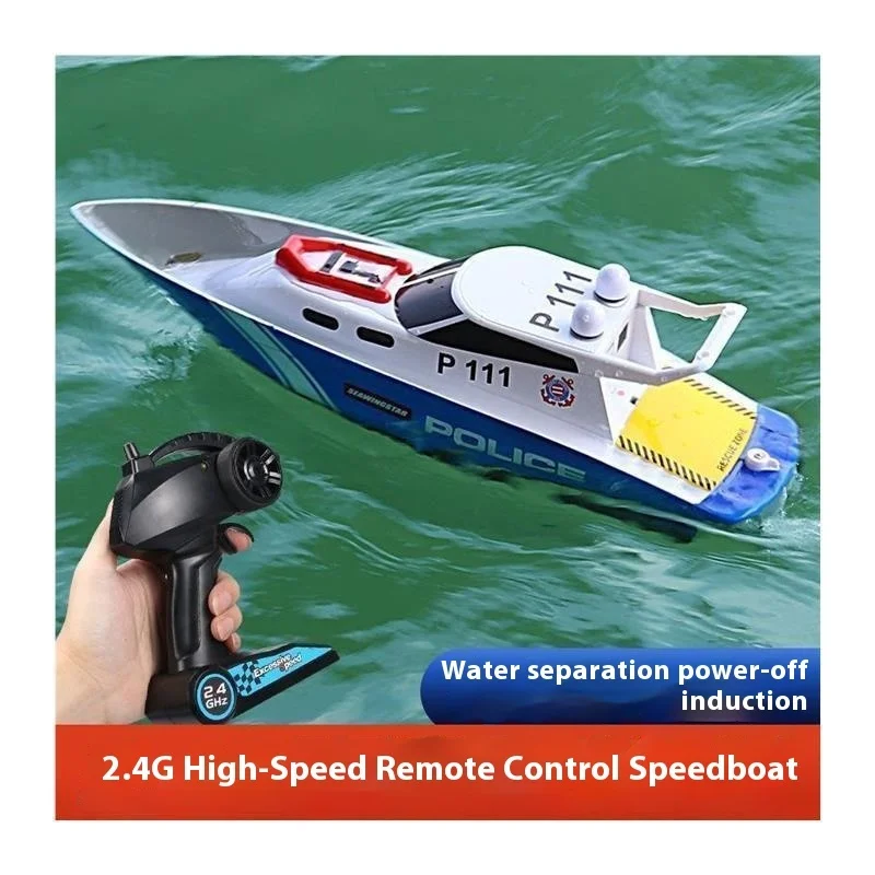 High-Speed Rc-boot - Draadloze afstandsbediening Elektrische waterdichte speedboot voor buitenraces Waterspeelgoedcadeau voor kinderen