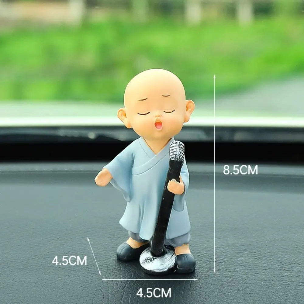 Creative Resin Monks Action Figure Monk Decoration Band Figurines Car Ornaments Statues Figure Doll Monks Dolls Boys Gifts