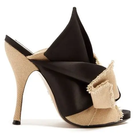 Sommarfärgade Satin Rosettknut Öppen Tå Tofflor Märke 10cm Höga Klackar Sexiga Damsandaler Ros Röda Gröna Flickskor Storlek 34-44 6 best sales rosa klackar - №4