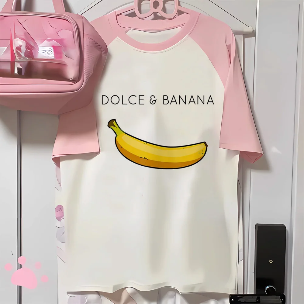

Banana top women Japanese summer graphic t-shirts female y2k clothing