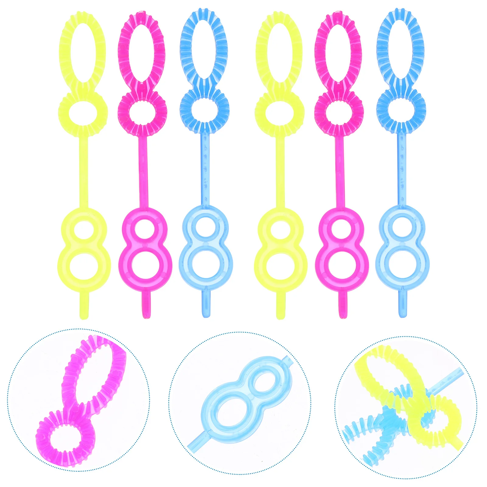100pcs Bubble Wand Tool Creative Fun For Kids Outdoor Play Bubble Blower Set Children Boys Girls Random Color