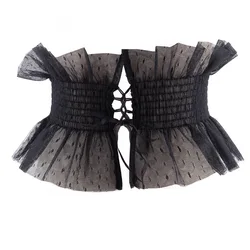 Women's Wide Lace Belts for High Waist Belt For Dress Cummerbunds