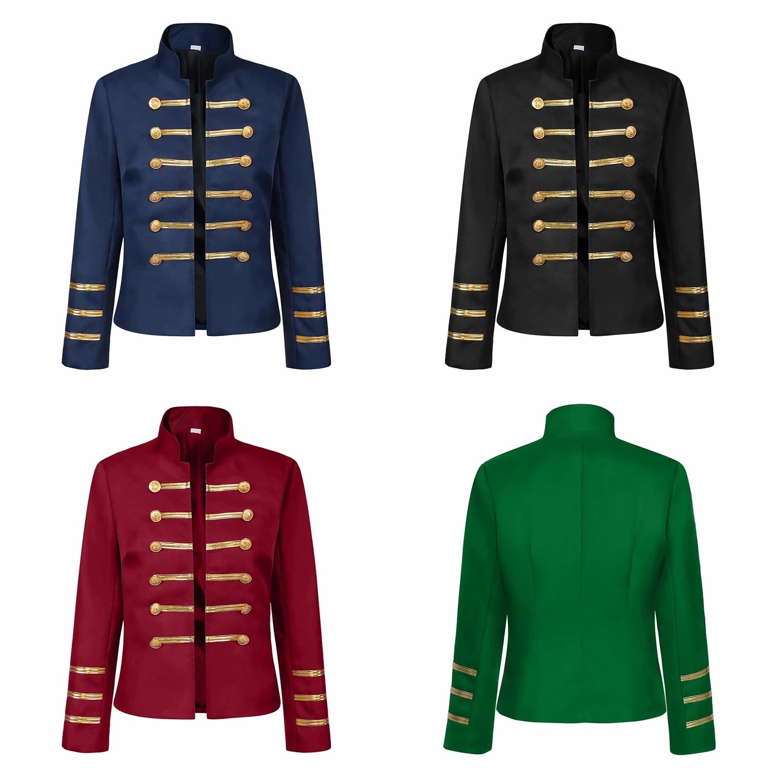 Women Renaissance Jacket European-american Medieval Court-style Retro Coat for Themed Parties Halloween Cosplay Costume