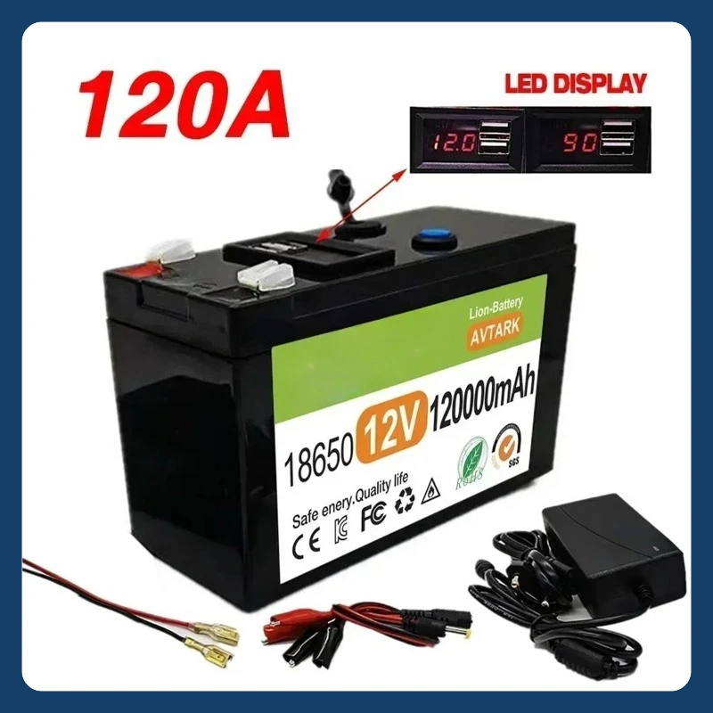 

12V 120000mAh Lithium - Ion Battery Pack for Solar Energy Sprayers, LED Lights, and Electric Vehicle Batteries