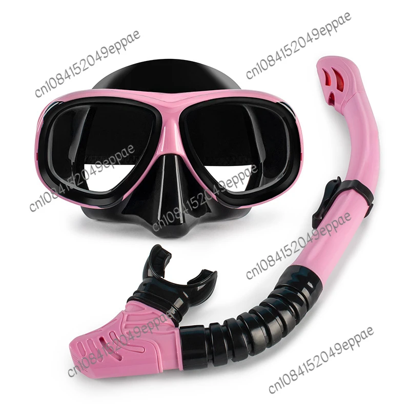 Professional Snorkeling Two-Piece Silicone Full-Dry Breathing Tube Large Frame with Degrees Diving Mask