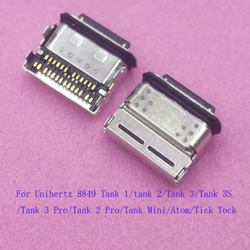 2-10Pcs Connector Charging Charger Dock Port Type C USB Plug For Unihertz 8849 Tank 1 3S 2 3 Pro Mini Atom Tick Tock Tank2 Tank3