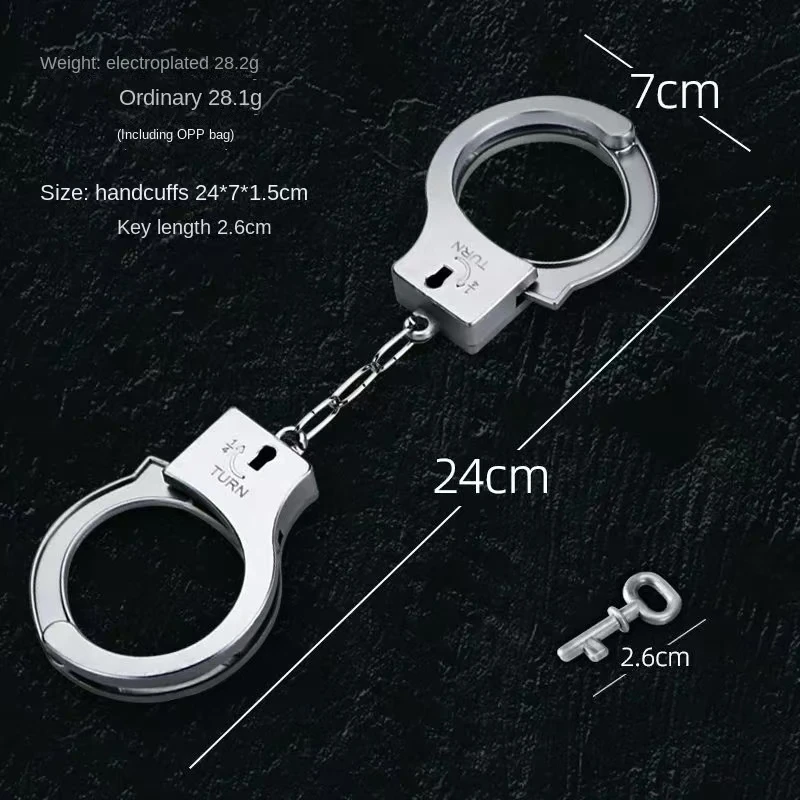 1pair Handcuffs New Children\'s Toy Party Role Play Handcuffs With Party Children Cosplay Party Police Costume Toy Props