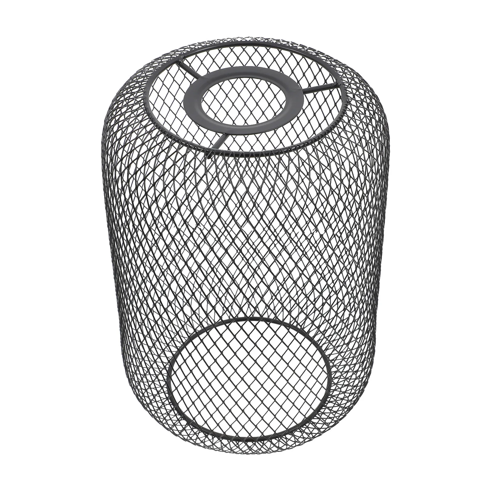 Vintage Metal Mesh Lamp Shade Iron Wire Cage Pendant Light Holder Industrial Hanging Light Fixture Replacement Minimalist