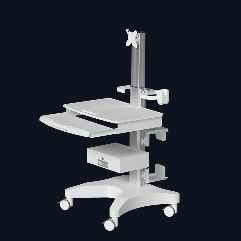 Multi-function Nursing Trolley ABS Plastic Aluminum Alloy Cart Modern Ergonomic Hospital Beauty