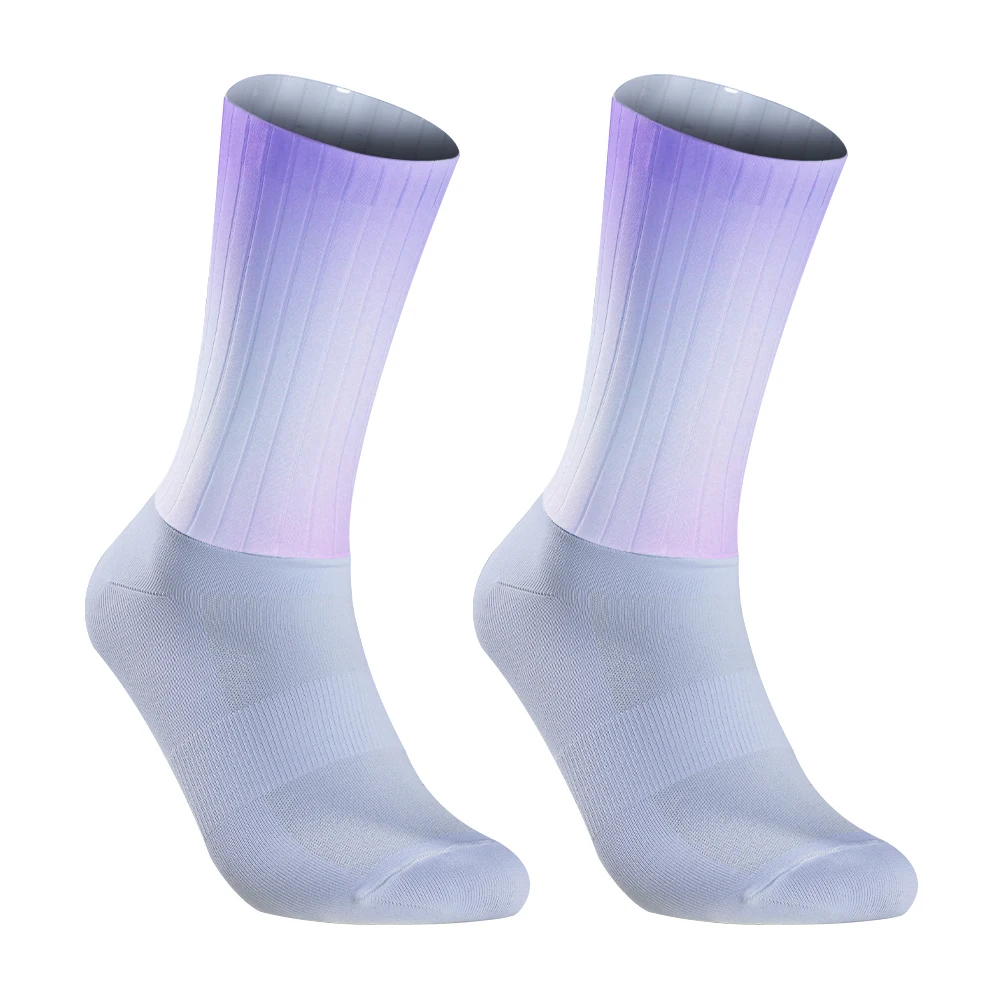 Pro Competition-Chaussettes de sport respirantes en silicone non ald, pour vélo, course à pied, cyclisme, cool, nouvelle collection été 2024