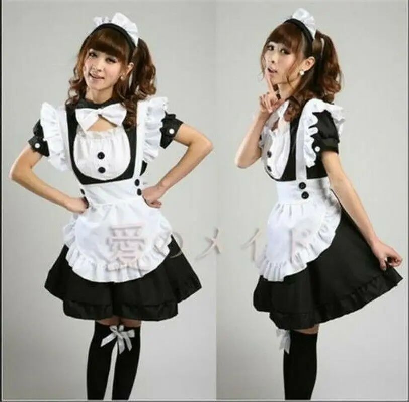 CosplayNew Lolita lindo Inu X Boku SS encantador vestido de sirvienta de princesa uniforme Kawaii disfraces Cosplay mono amarillo