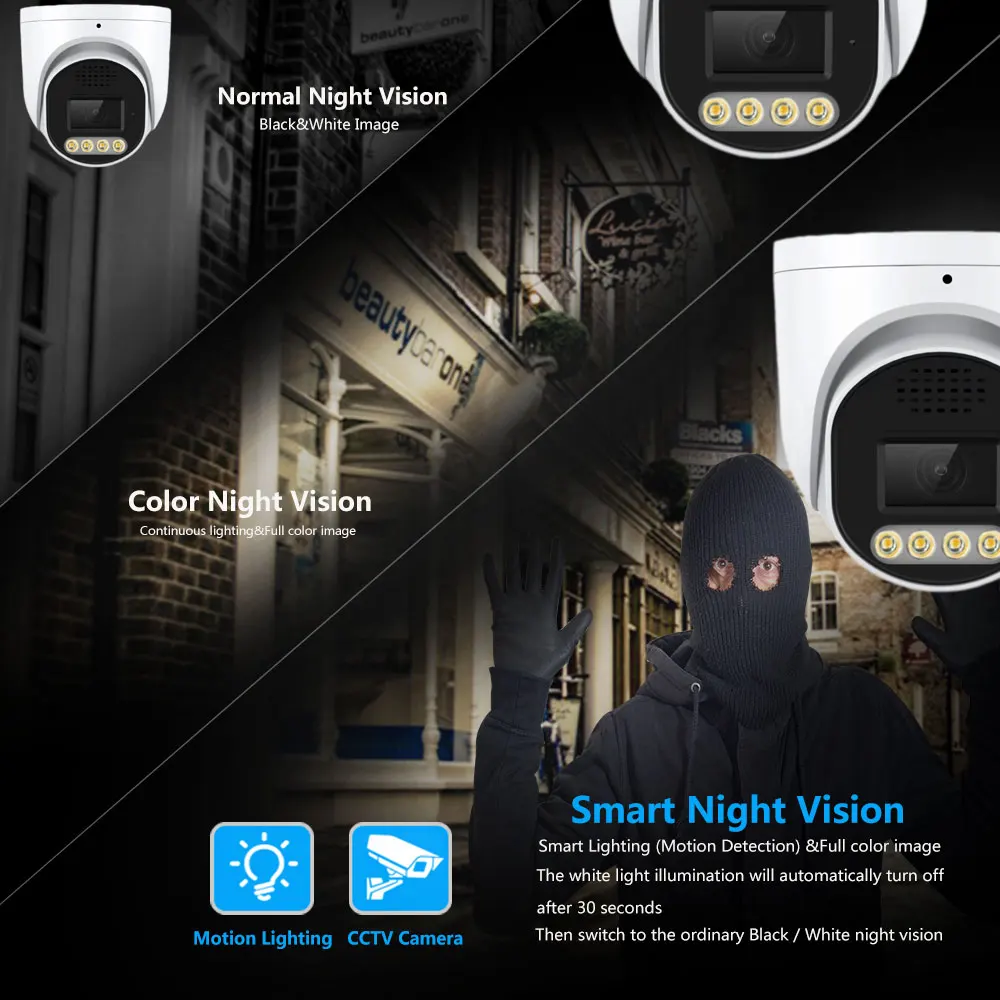 Sony415 4K 8MP Security IP Camera Dome PoE System 8CH 4K POE NVR Set Surveillance POE Kit Two Way Audio IR Color Night Vision