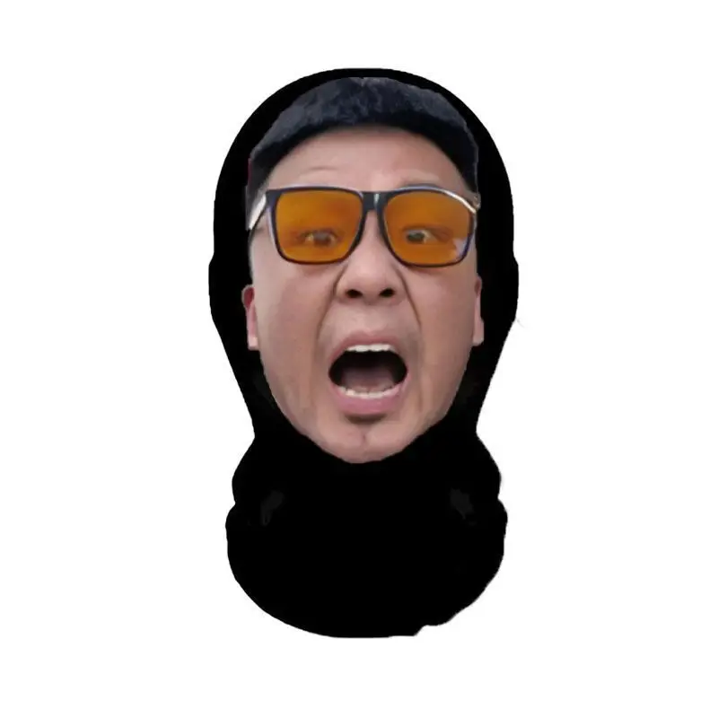 Live-streaming Prop Facial Mask, Celebrity Simulation Funny 3D Imitation Headgear, Essential for Outdoor Cycling mardi gras mask