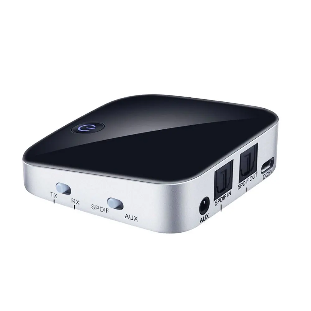 

Bluetooth 5.0 Receiver with Optical Fiber Audio Transmitter Receiver 2 in 1 AUX Audio Player for TV PC Laptop Speakers Headphone