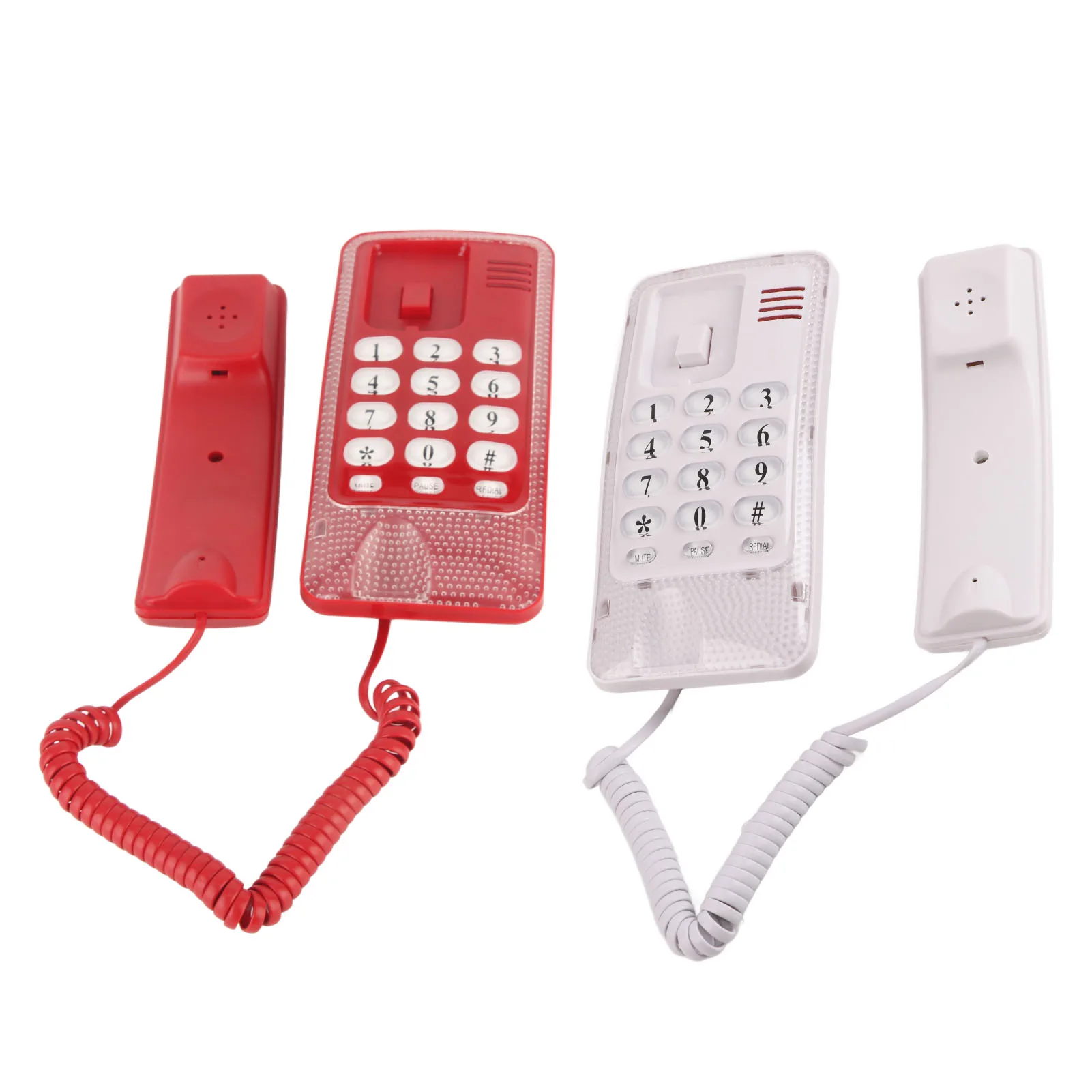 Wall Mounted Home Phone ABS Corded Telephone Quick Flash Function KXT-438 Mute Function Redial Function for Hotel  for