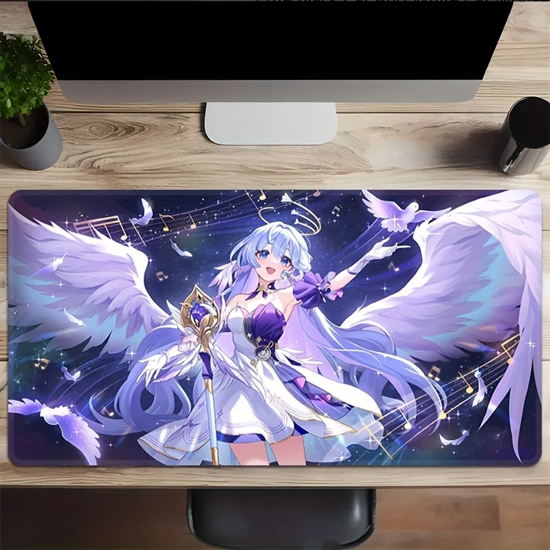 

Washable Rectangle Mouse Pad Cloth Surface Easy Clean Non-Slip For Office Working Gaming Computer