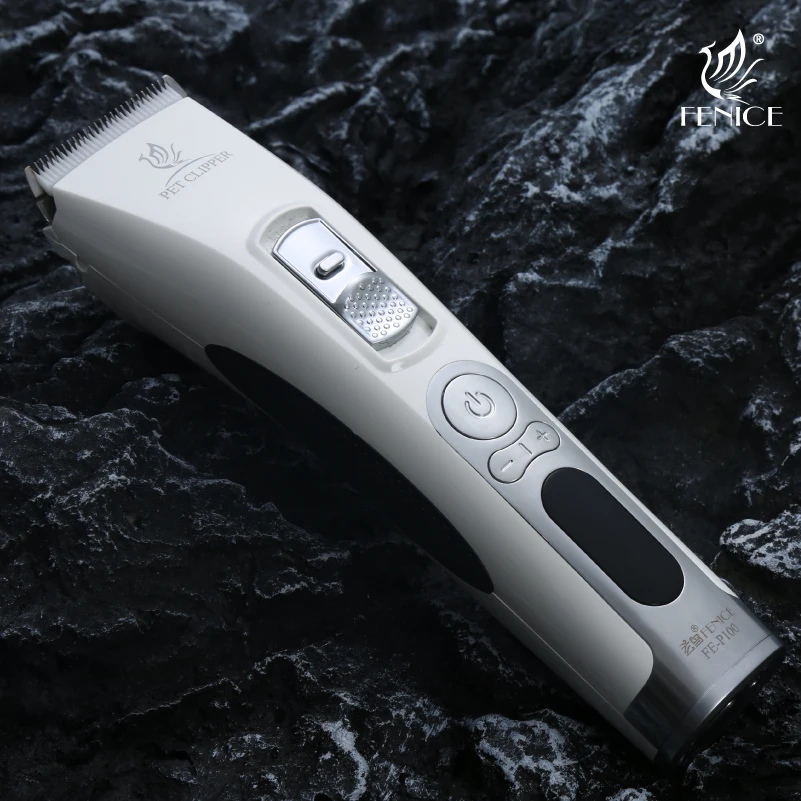 Fenice P100 Professional LCD Screen Dog Cat Clippers 4000mA Electrical Grooming Trimmer and Blade Rechargeable Haircut Machine gallery 4