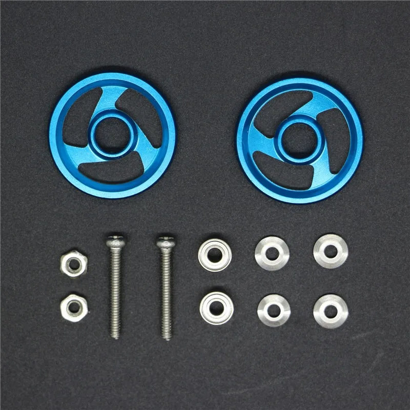 Homemade for Tamiya 4WD modified accessories 19mm new aluminum alloy Cyclone guide guide wheel bearing guide wheel