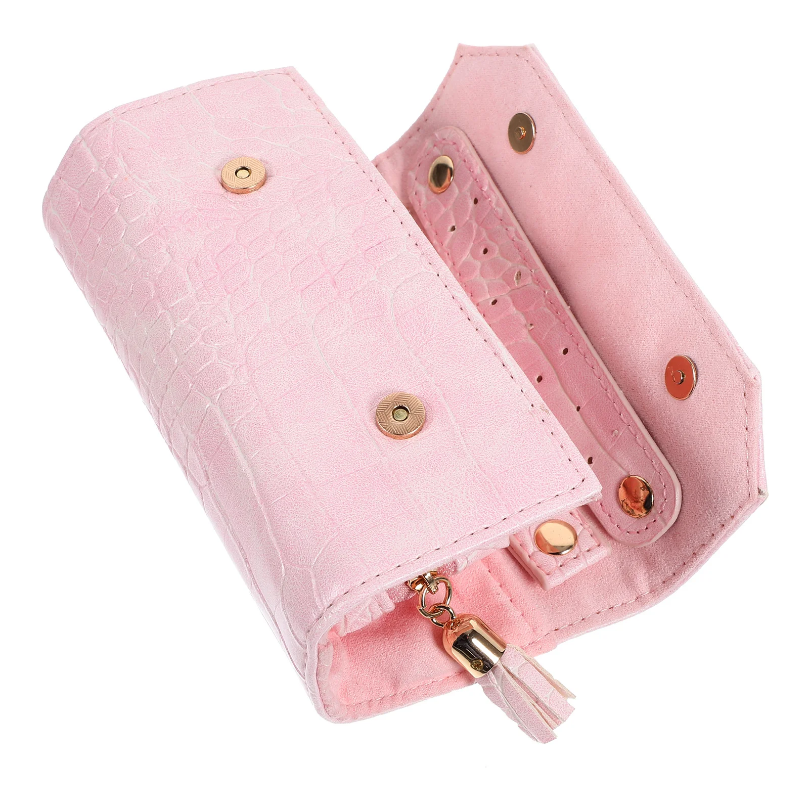 

Jewelry Roll Bag with Safe Material and Superb Craftsmanship Portable Travel Jewelry Organizer for Necklaces Bracelets Easy Fold