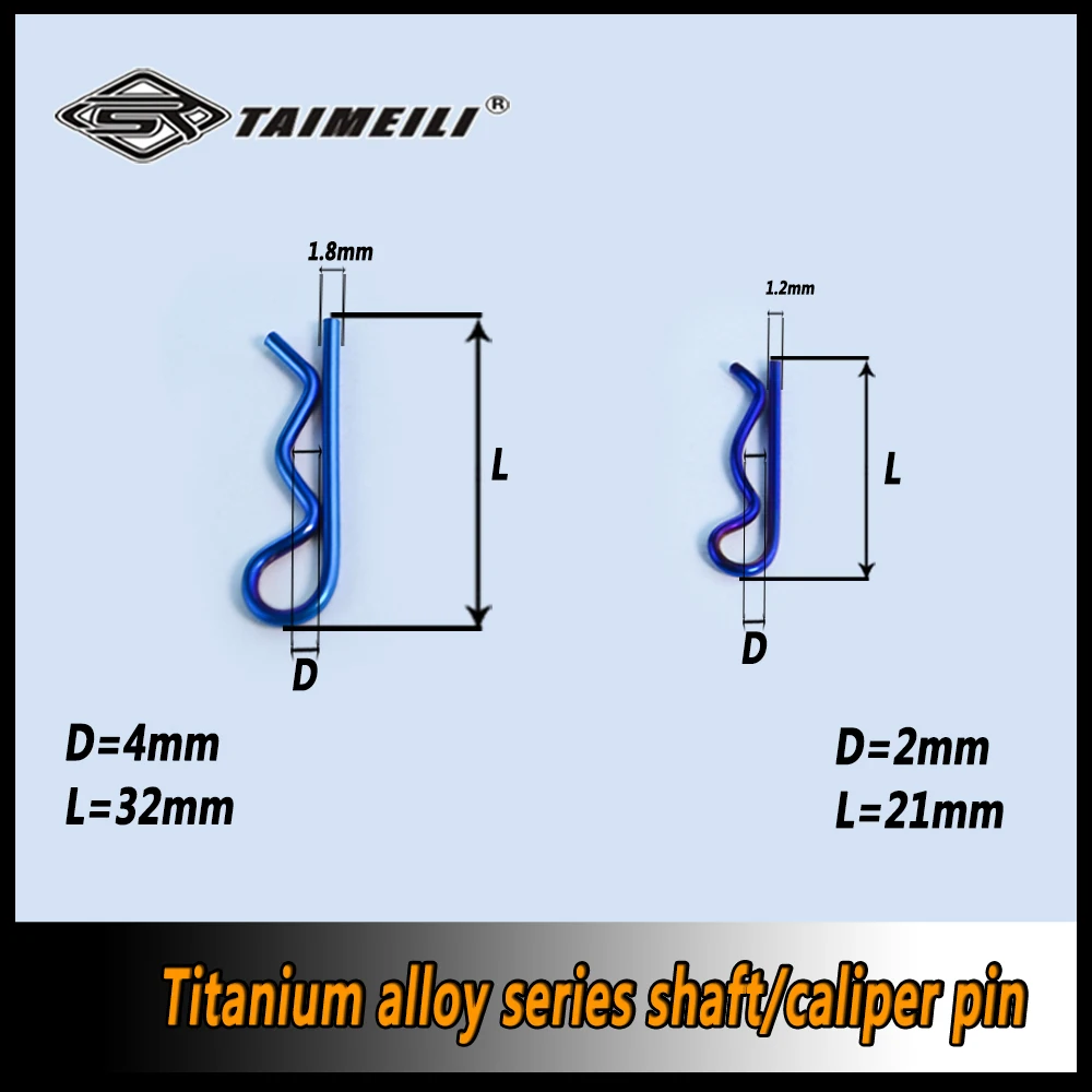 TAIMEIL I1pcs  Titanium alloy R pin, shaft pin, caliper pin