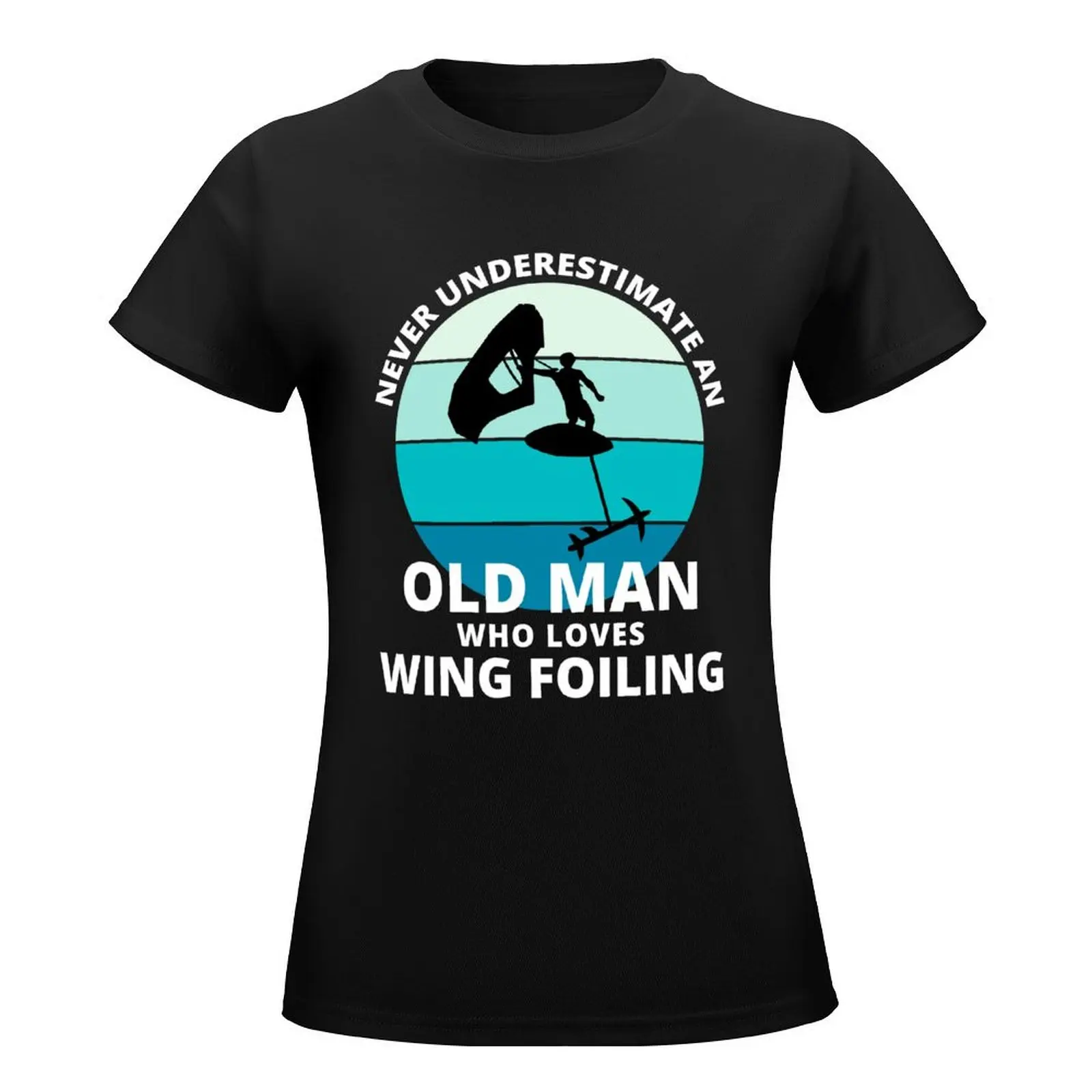 Wing Foiling Surfing Dad Grandpa Fathers day Funny T-Shirt kawaii clothes shirts graphic tees t shirts for Women graphic