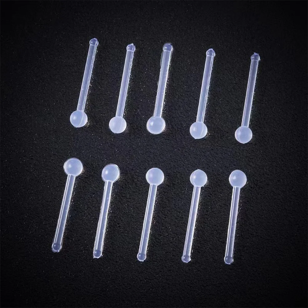 

20Pcs Nose Ring Retainers Clear Lightweight Flexible Acrylic Invisible Nose Piercing Jewelry Comfortable Retainer for