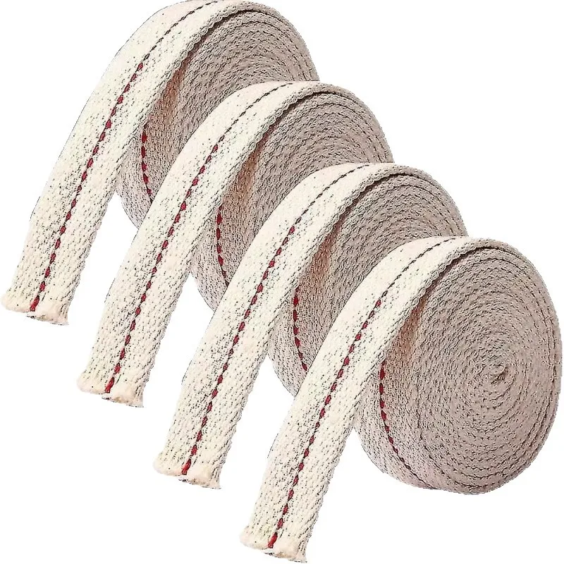 

5M Flat Cotton Wick for Oil Lamp, Braided Cotton Wick, 1cm, 1.3cm, 1.5cm, 2cm Width