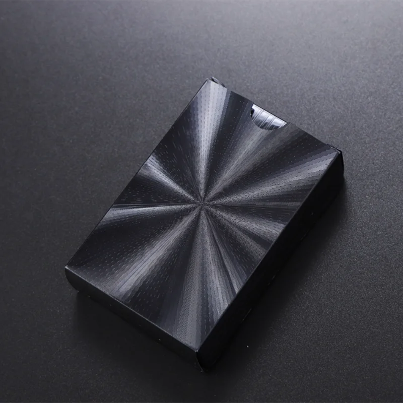 24K الذهب أوراق اللعب لعبة البوكر سطح السفينة الذهب احباط بوكر مجموعة البلاستيك بطاقة سحرية بطاقات مقاومة للماء #6