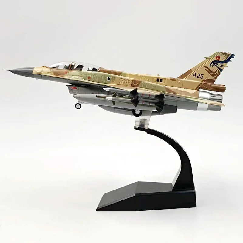 F16 Plane Model Toy 1:72 Scale F-16I F16I Sufa Fighter Model Diecast Alloy Plane Aircraft Model Toy Static for Collection