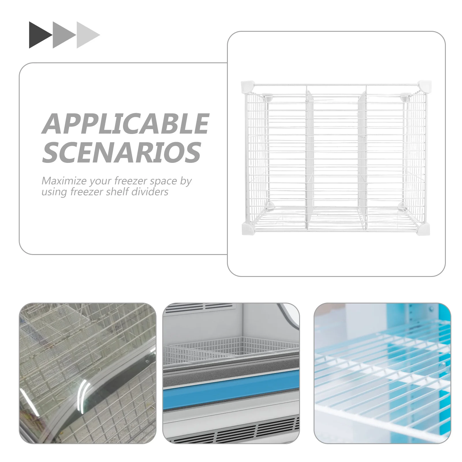 صناديق تنظيم دلو الثلج، تخزين فريزر الصدر، 3 شبكات، مقسم معدني، رف الثلاجة، موفر فصل