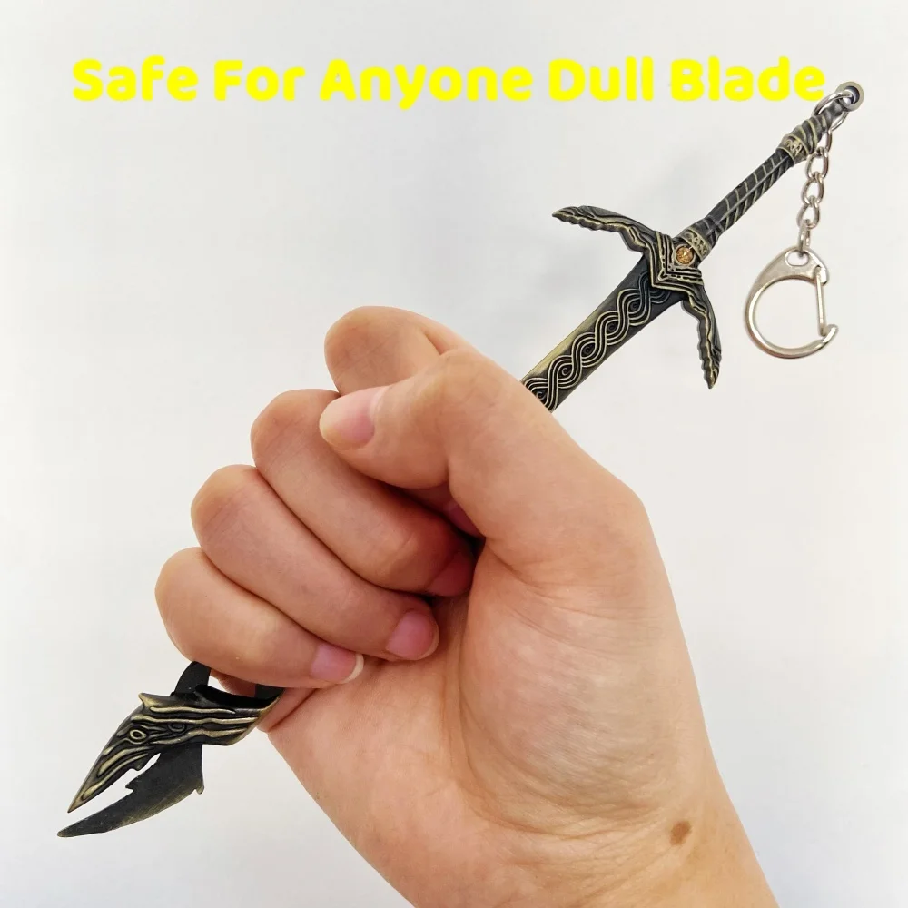 8.3inch Elden Godslayer Metalen Katana Zwaard Ninja Mes Originele Samurai Sabel Japanse Katana Sabel Cosplay Accessoires Prop Speelgoed