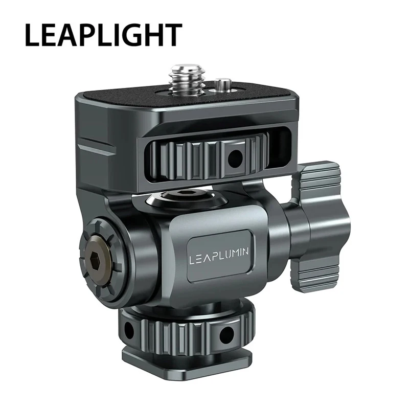 LEAPLIGHT Aluminiowy uchwyt do monitora kamery z zimną stopką i gwintem 1/4 cala do monitorów 5 i 7 cali oraz lamp błyskowych — zdjęcie produktu 7