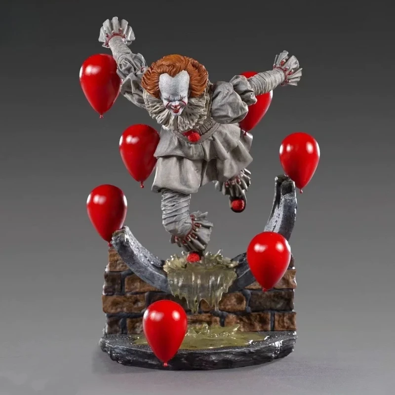 

Anime Stephen King's It 2 Joker Clown Pennywise Action Figure Chapter Collectable Desktop Model sculpture Ornaments Toy Gifts