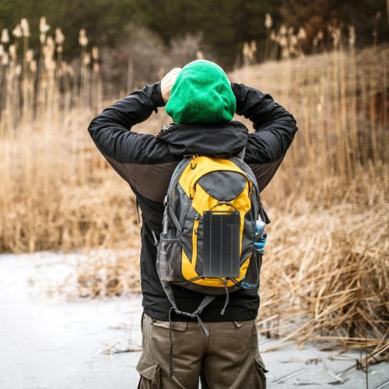 Thin Solar Propelled Device 10W USB Consistent Transportable for Multiple Devices