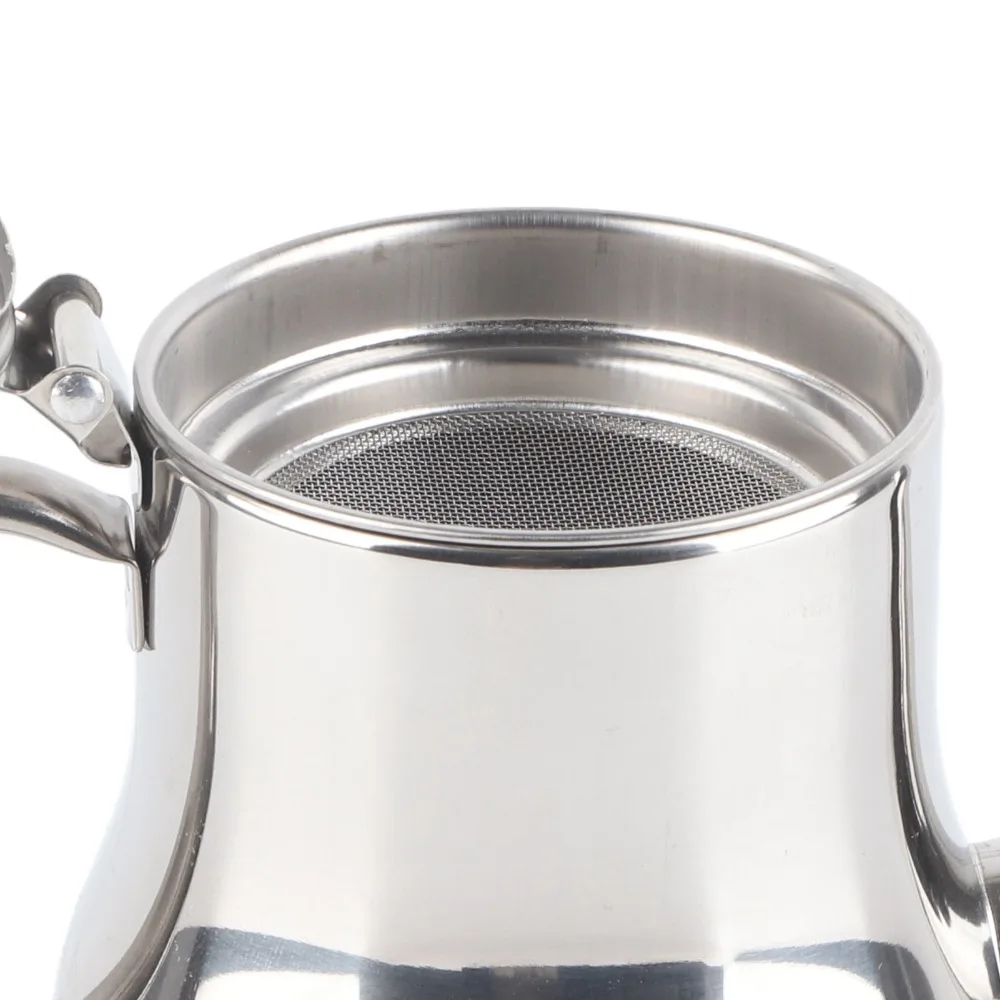 Stainless Steel Stainless Steel Tea Pot Rusty Proof Durable Oil Strainer Pot Gooseneck Silver Small Teapot Homes