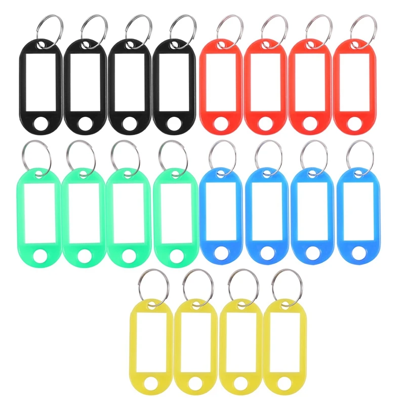 20 X Plastic Key Tag Identification Label Promotion