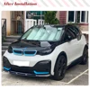 Bmw i3 I01 ハッチバック I3 2018-2020 カーボンファイバーフロントバンパーリップあごスポイラー車体キット車のフロントバンパーリップスポイラー 2