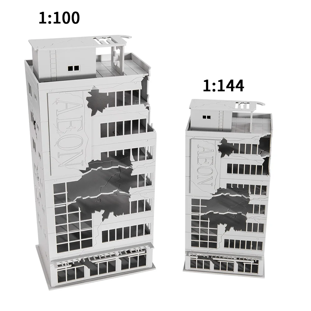 

Scale 1:144 1:100 Assembly Building Model Diy Military Sand Table Scene Layout War Damage Architecture Diorama Kits 1Pcs