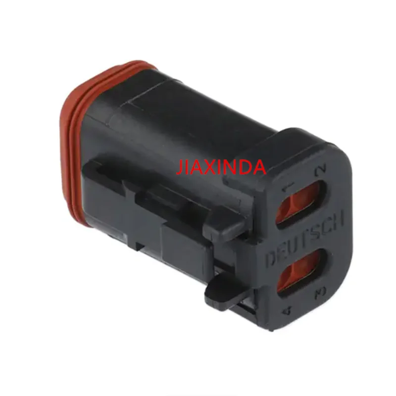 DT06-4S-EP06 Black rectangular housing plug of the car connector