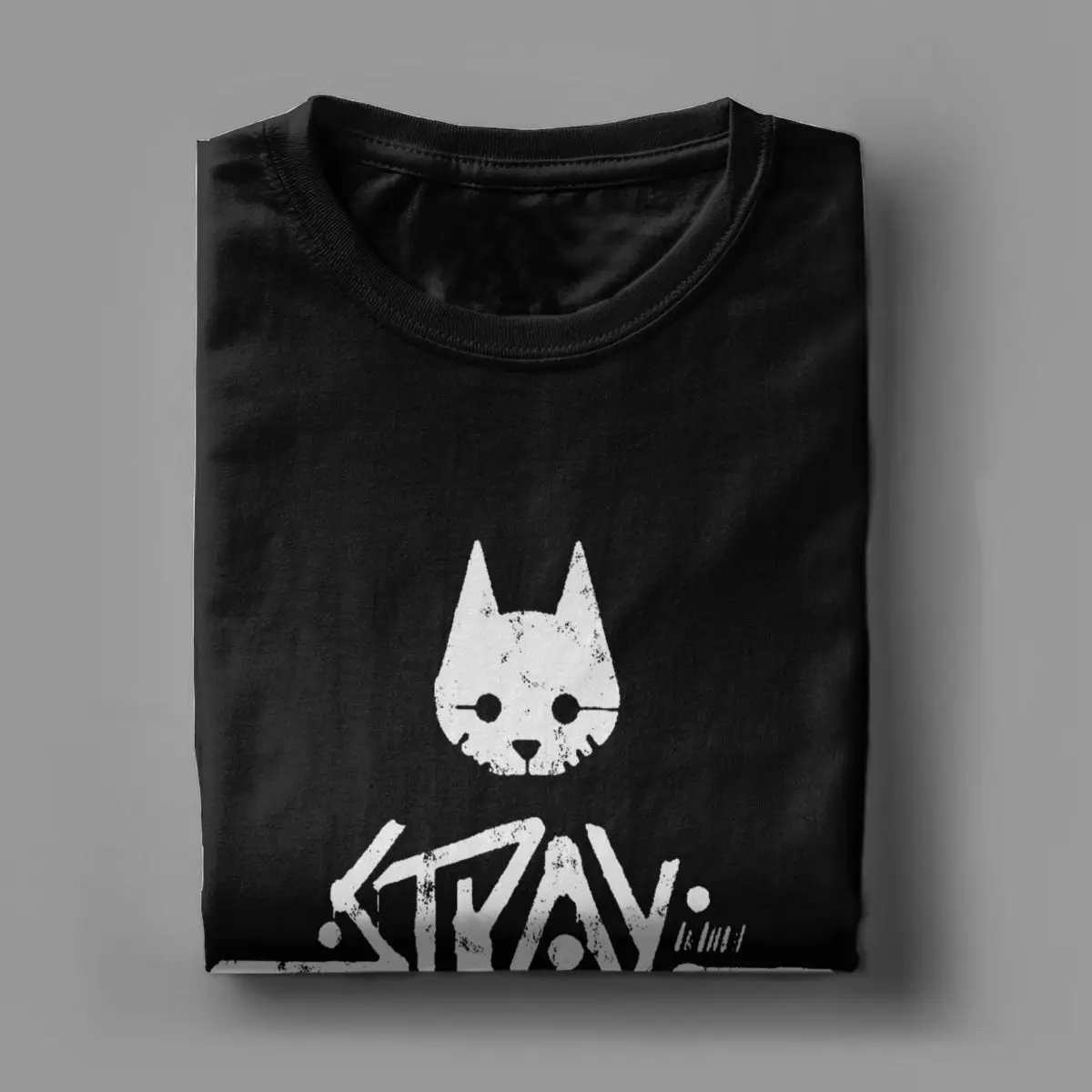 T-shirt con logo Stray Game T-shirt da uomo divertente in cotone girocollo T-shirt a maniche corte regalo di compleanno