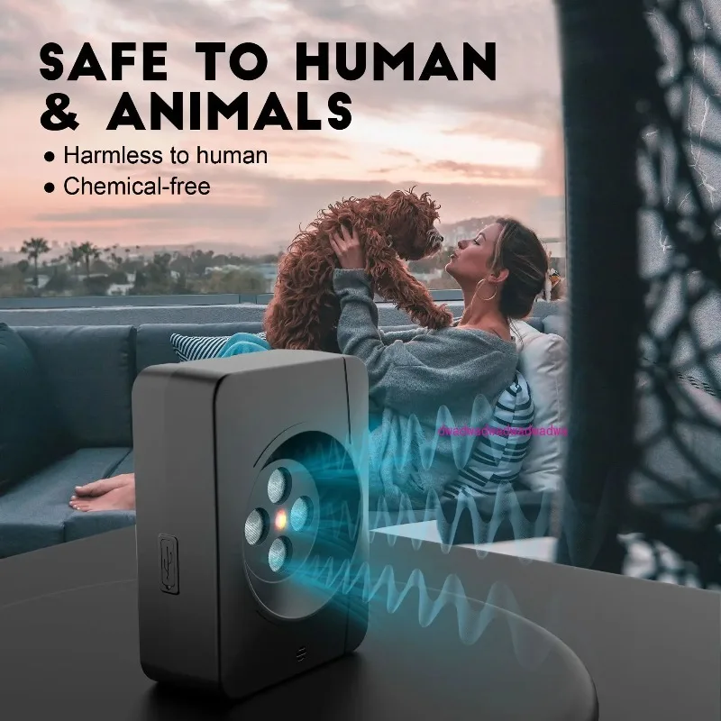 K3 4 Heads, Ultrasonic Anti-barking Device, Repellent, Anti-dog Barking Dog Trainer, Rechargeable Model.