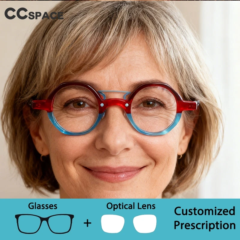 

Винтажные маленькие оправы из ацетатного волокна с защитой от синего луча, очки для близорукости, женские очки для чтения, антибликовые очки по рецепту