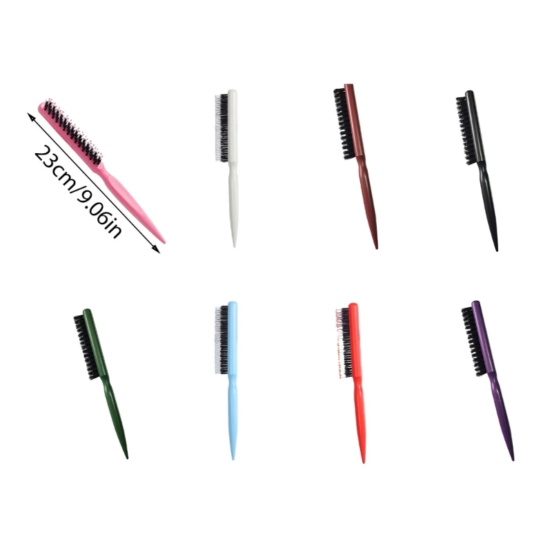 إغاظة فرشاة شعر تصفيف الشعر مشط الظهر فرشاة شعر إغاظة مشط متعدد الوظائف مشط الشعر لتصفيف الشعر وفراق 918D