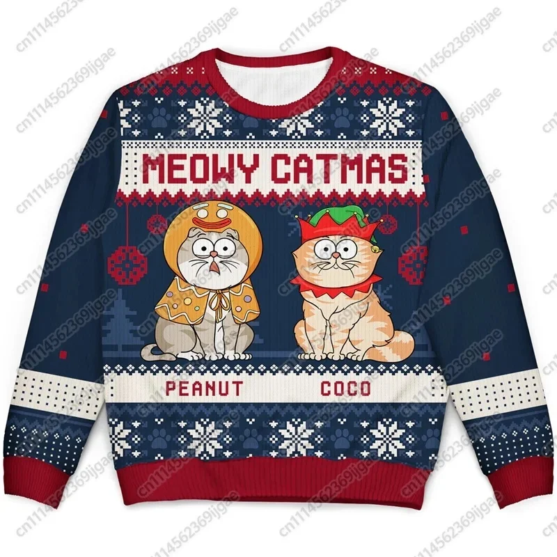 Fashionable Beer, Ugly Christmas Sweaters, Hip-hop Bar Parties, Men's and Women's Casual Pullovers, Beer Sports, Family Clothes2